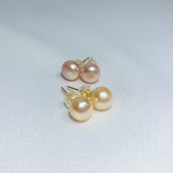 ⁦PINK PEARL EARRINGS⁩ – תמונה ⁦2⁩