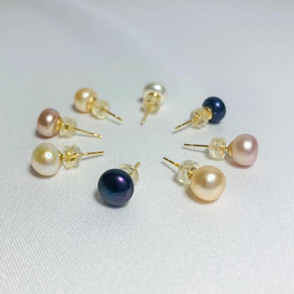 ⁦PINK PEARL EARRINGS⁩ – תמונה ⁦4⁩